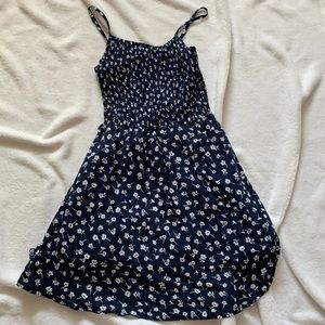Navy blue flower dress